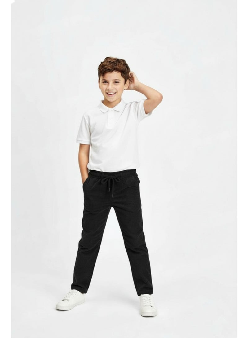 Cloud Fashion Black Softline Cord Pants - Image 1